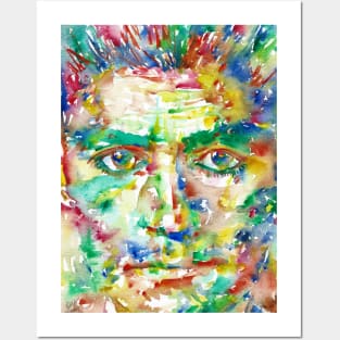 FRANZ KAFKA watercolor portrait .5 Posters and Art